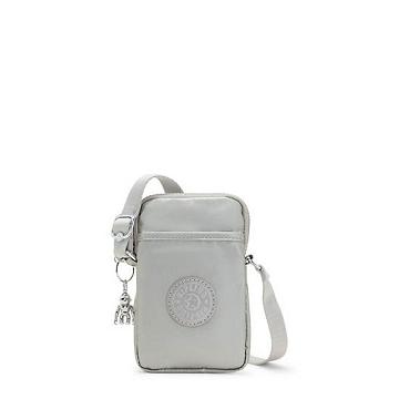 Kipling Tally Metallic Crossbody Mobil Táska Titán | HU 1369UZ